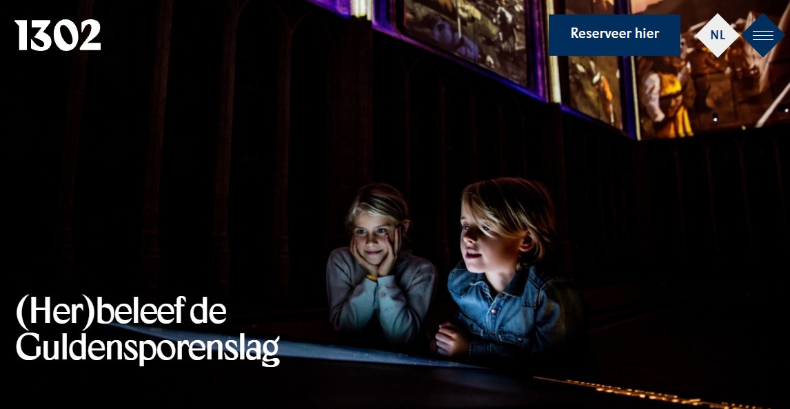 Website kortrijk1302.be voor Stad Kortrijk